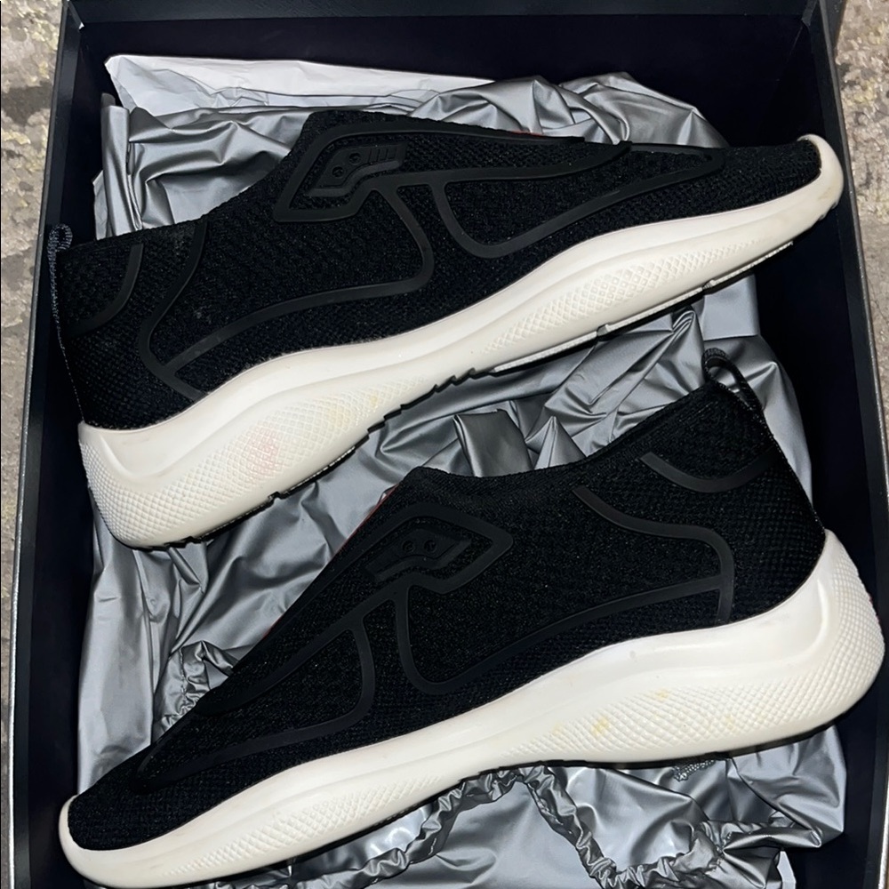 PRADA “America’s Cup” Rubber Trimmed Technical Mesh Slip-On Sneaker - Picture 6 of 7